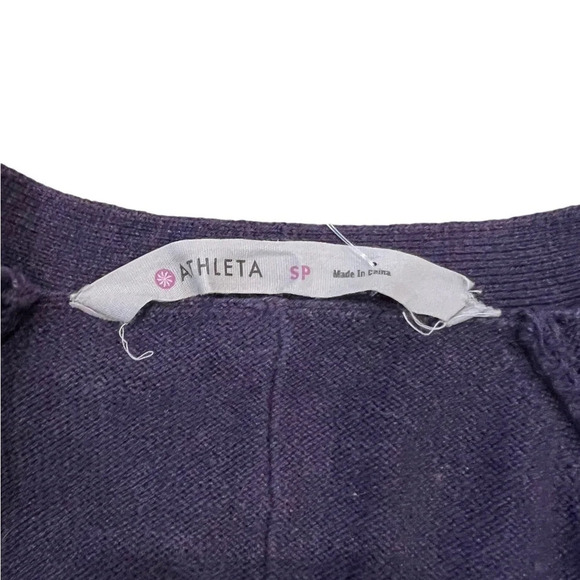 Athleta Hot Toddy Purple Knit Sweater Dress Size SP, Purple Lilac - Picture 4 of 6